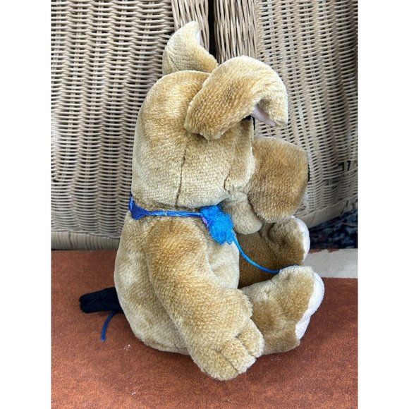 plush brown dog with black eye New Concepts Hong Kong scrappy Vintage - Picture 4 of 11
